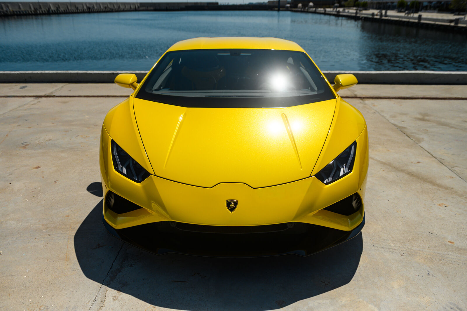 Head-on exterior view, slight angle